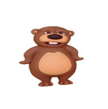 3D PVC Figure Keychain - La Granja - Oso Beto Smiling