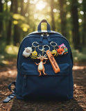 3D PVC Figure Keychain - La Granja Ciervo Elliot - Elliot Arms Spread