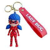 3D PVC Figure Keychain - Lady Bug - Chibi Ladybug Classic Suit