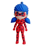 3D PVC Figure Keychain - Lady Bug - Chibi Ladybug Classic Suit