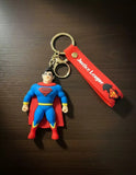 3D PVC Figure Keychain - Liga De La Justicia Superman - Superman Top Knot