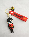 3D PVC Figure Keychain - Los Increibles Violeta Parr - Chibi Violet Parr Standing