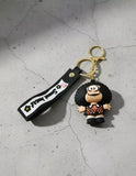 3D PVC Figure Keychain - Mafalda - Susanita Checkered Dress