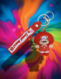 3D PVC Figure Keychain - Mafalda - Susanita Red Dress