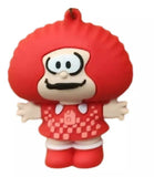 3D PVC Figure Keychain - Mafalda - Susanita Red Checkered Dress