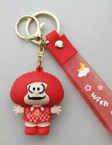 3D PVC Figure Keychain - Mafalda - Susanita Red Checkered Dress