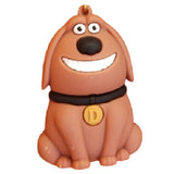 3D PVC Figure Keychain - Mascotas - Duke Smiling Sitting