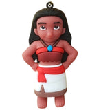 3D PVC Figure Keychain - Moana - Hands On Hips