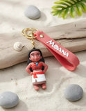 3D PVC Figure Keychain - Moana - Hands On Hips