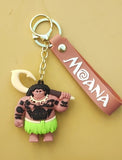 3D PVC Figure Keychain - Moana - Maui Holding Fish Hook