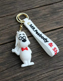 3D PVC Figure Keychain - Mr Peabody Y Amigos - Mr Peabody Waving