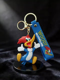 3D PVC Figure Keychain - Pajaro Loco - Woody Woodpecker Jumping Thumbs Up