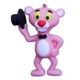 3D PVC Figure Keychain - Pantera Rosa - Pink Panther Tipping Top Hat