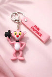 3D PVC Figure Keychain - Pantera Rosa - Pink Panther Tipping Top Hat