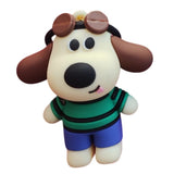 3D PVC Figure Keychain - Pets - Max With Aviator Goggles