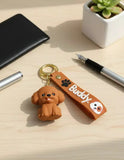 3D PVC Figure Keychain - Pets - Buddy Poodle Sitting Tongue Out