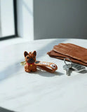 3D PVC Figure Keychain - Pets - Mel Sitting Red Collar