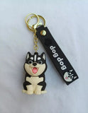 3D PVC Figure Keychain - Pets - Max Sitting Happy