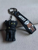 3D PVC Figure Keychain - Personajes De Kaws Companion - Kaws Companion Together Black