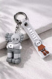 3D PVC Figure Keychain - Personajes De Kaws Companion - Kaws Companion Hugging Grey