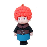 3D PVC Figure Keychain - Personajes De Valiente - Triplet Brother Blue Kilt