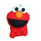 3D PVC Figure Keychain - Plaza Sesamo - Chibi Elmo