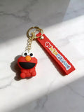 3D PVC Figure Keychain - Plaza Sesamo - Chibi Elmo