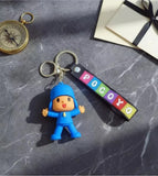3D PVC Figure Keychain - Pocoyo Y Sus Amigos - Pocoyo Arms Open