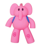 3D PVC Figure Keychain - Pocoyo Y Sus Amigos - Elly With Backpack