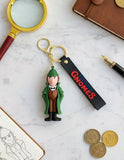 3D PVC Figure Keychain - Sherlock Holmes - Green Trench Coat