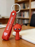 3D PVC Figure Keychain - Sprunki - Grumpy Devil
