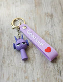 3D PVC Figure Keychain - Sprunki - Bored Expression
