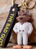 3D PVC Figure Keychain - Tipos Malos - Mr Wolf White Suit