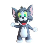 3D PVC Figure Keychain - Tom and Jerry - Tom Happy Pose