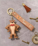 3D PVC Figure Keychain - Tom and Jerry - Spike Hands On Hips