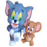 3D PVC Figure Keychain - Tom and Jerry - Walking