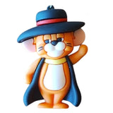 3D PVC Figure Keychain - Tom and Jerry - Jerry Musketeer