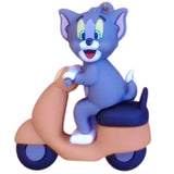 3D PVC Figure Keychain - Tom and Jerry - Tom Riding Scooter