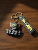 3D PVC Figure Keychain - Tom and Jerry - Tom With Kittens