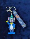 3D PVC Figure Keychain - Tom and Jerry - Tom Magician Outfit