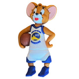 3D PVC Figure Keychain - Tom and Jerry - Jerry Golden State Warriors