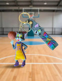 3D PVC Figure Keychain - Tom and Jerry - Tom Basketball Bryant 24