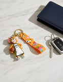 3D PVC Figure Keychain - Tom and Jerry - Jerry Pacers Jersey Basketball