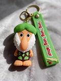 3D PVC Figure Keychain - Tralalero Tralala -002 - Grandpa Green Hat Spotted