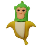 3D PVC Figure Keychain - Italian Brainrot - Grumpy Monkey Banana