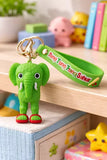 3D PVC Figure Keychain - Italian Brainrot - Elefante Verde Red Sandals
