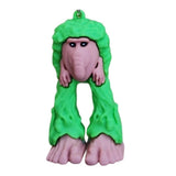 3D PVC Figure Keychain - Italian Brainrot - Pinguino Green Ghillie Suit