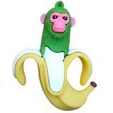 3D PVC Figure Keychain - Italian Brainrot - Monkey In Peeled Banana