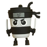 3D PVC Figure Keychain - Italian Brainrot - Ninja Coffee Cup