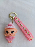3D PVC Figure Keychain - Italian Brainrot - Cup Ballerina Whipped Cream